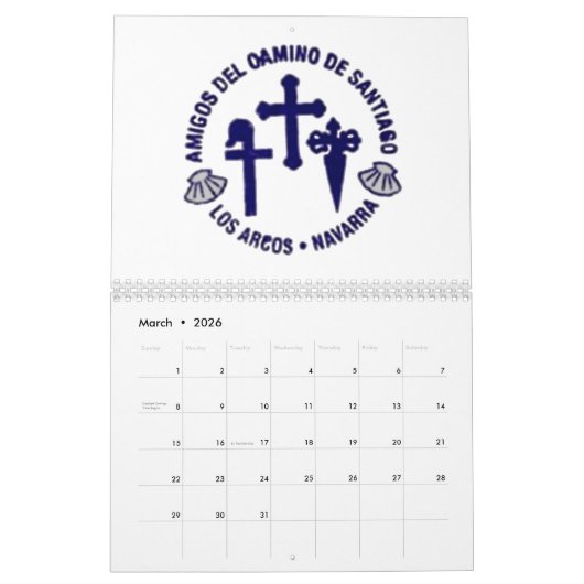 Kalender Saint James Way (Mar 2026)