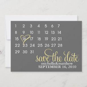 Kalender Save the Date Huwelijksaankondigingen
