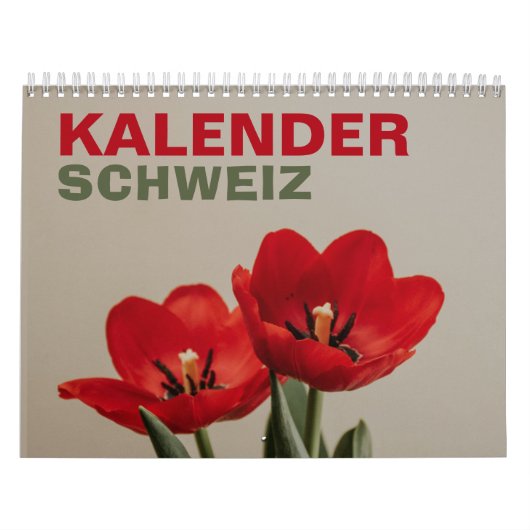 Kalender Schweiz mit Feiertagen | Zwitserland 2026 (Hoes)