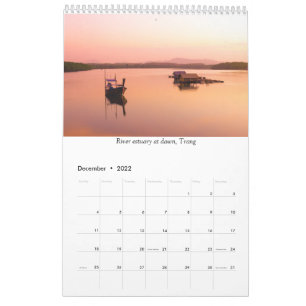 Kalender Thailand - Zonnefoto's en zonsondergang