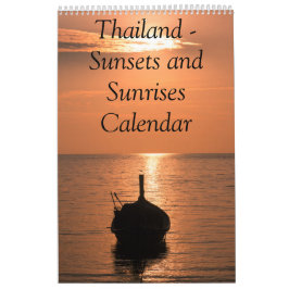 Kalender Thailand - Zonnefoto's en zonsondergang