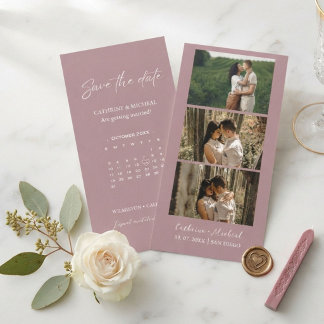Kalender Trouw Foto booth strip frame Opslaan Save The Date