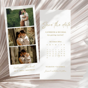 Kalender Trouw Fotobooth strook frame Opslaan T Save The Date