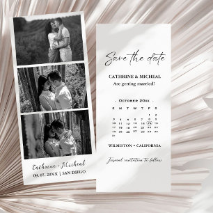 Kalender Trouwfoto reeks frame Opslaan T Save The Date