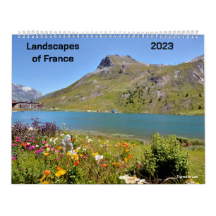 Kalender van 2023 landschappen in Frankrijk