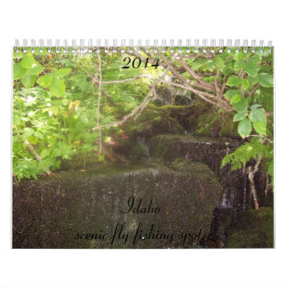 Kalender van de schilderachtig Idaho-vliegplaatsen