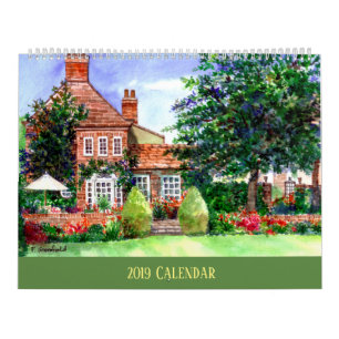 Kalender van de Schilderijen van de Waterverf van 