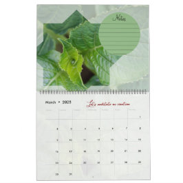 Kalender van God's Meditatie Tuin: ster & Notes