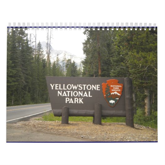 Kalender van het nationale park Yellowstone (Hoes)