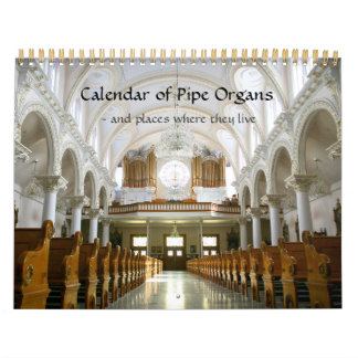 Kalender van pijplijnorganen en waar zij wonen