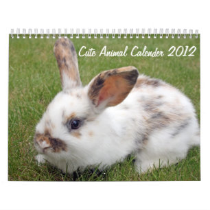 kalender van schattige dieren 2012