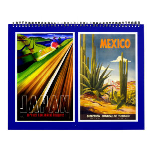 Kalender Vintage Reisposters