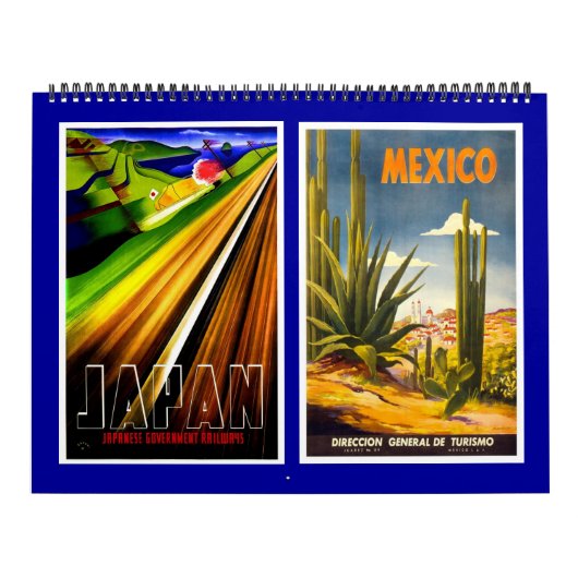 Kalender Vintage Travel Posters (Hoes)