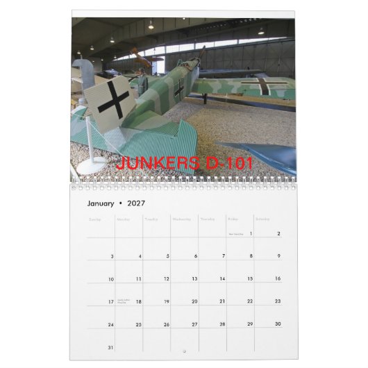 Kalender vliegtuig 2013 (Jan 2027)
