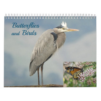 Kalender - Vogels en vlinders