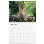 Kalender voor 12 maanden Leeuwenfamilie (Mar 2026)
