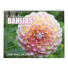 Kalender voor de muur van Dahlias 2020