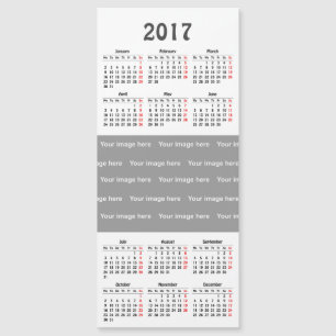 kalender voor de sjabloon 2017