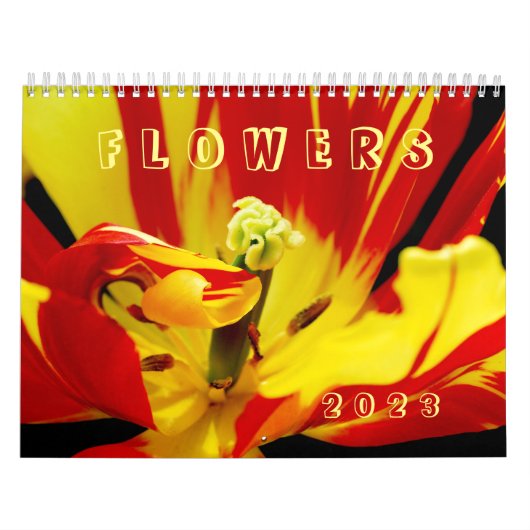 kalender voor diverse bloemen (Hoes)