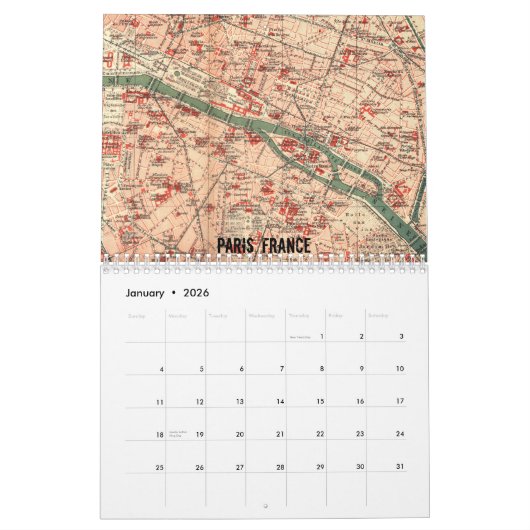  kalender voor European City Cartografen (Jan 2026)
