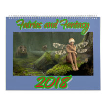 Kalender voor fairies en Fantasy 2018