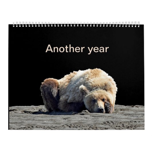 Kalender voor grizzly beer cubs (Hoes)