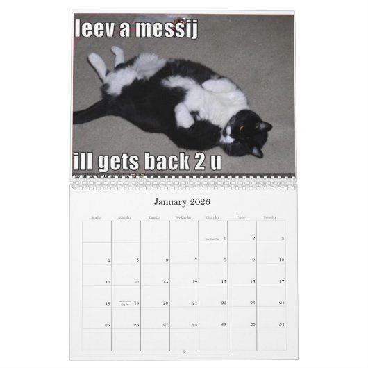 kalender voor icanhascheezburger (Jan 2026)