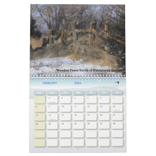 Kalender voor Kansas Sunset en Landscapes (Feb 2026)