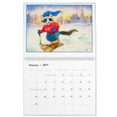 kalender voor kattenillustraties (Feb 2027)