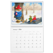 kalender voor kattenillustraties (Jan 2026)