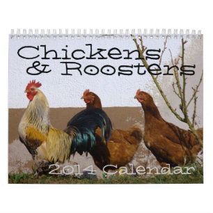 Kalender voor kippen en roosters