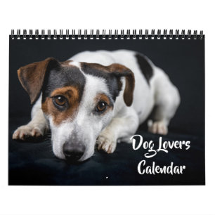 Kalender voor liefhebbers van honden van gemiddeld