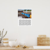 kalender voor locomotieven poster (Keuken)