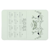 Kalender voor vogels wegvliegen magneet (Horizontaal)