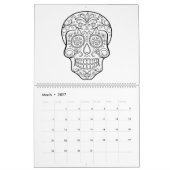 Kalender voor volwassen suikerschedel (Mar 2027)