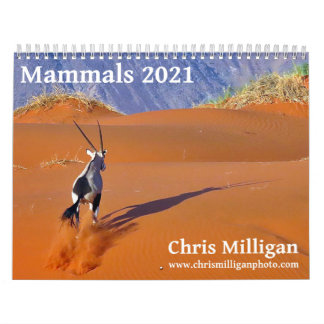 Kalender voor zoogdieren 2021 door Chris Milligan