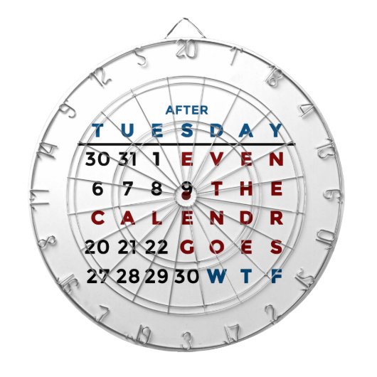 Kalender wat de WTF Dartbord (Voorkant)