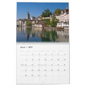 Kalender Zürich Zwitserland 2027 (Mar 2027)