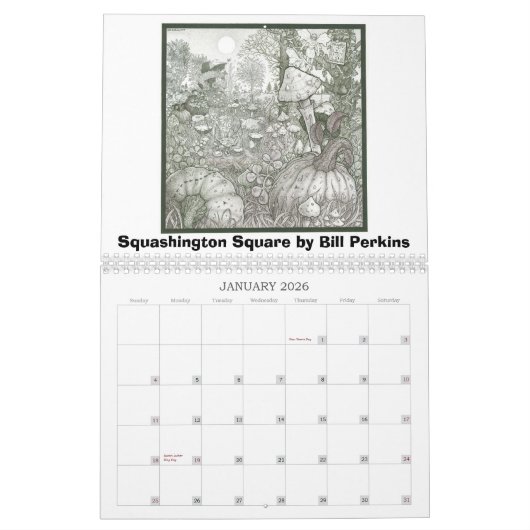Kalenderjaar 2013: Art van Bill Perkins Kalender (Jan 2026)