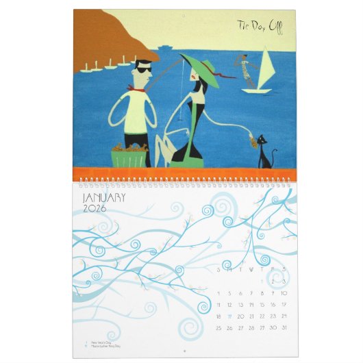 Kalenderkunst door Maya Dvalishvili Kalender (Jan 2026)