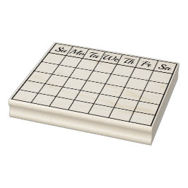 Kalendermaand  Check Board Rubberstempel