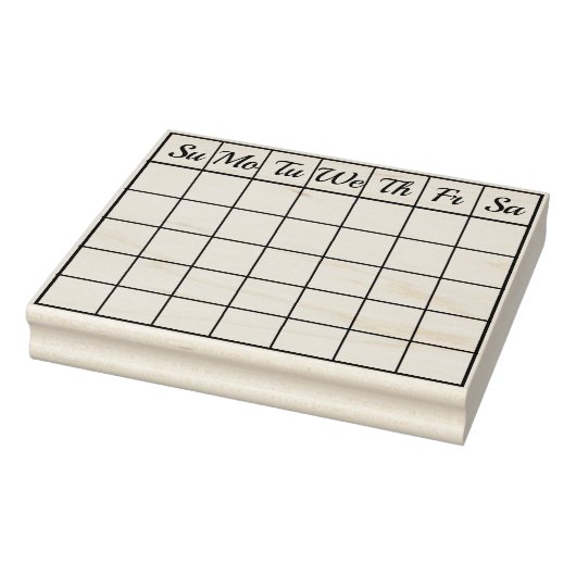 Kalendermaand  Check Board Rubberstempel (Stempel)