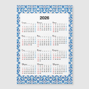 Kalenderontwerp 2026 – Uniek Jaarlijks Azulejo
