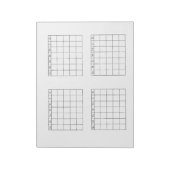 Kalenderpad Wit Driejaarlijks Notitieblok (Gedraaid)