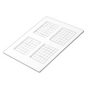 Kalenderpad Wit Driejaarlijks Notitieblok (Schuin)