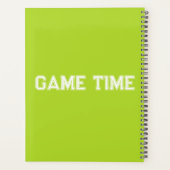 Kalenderplank voor gametijd Tennis Planner (Achterkant)