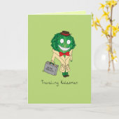 Kalesman de déplacement - carte de voeux de (Fleur jaune)