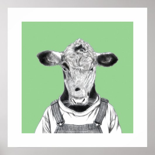 Kalf in Dungaree (Moegi) Poster (Voorkant)