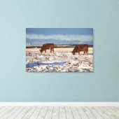 kalgary , alberta , canada 2 canvas afdruk (Insitu (Houten vloer))