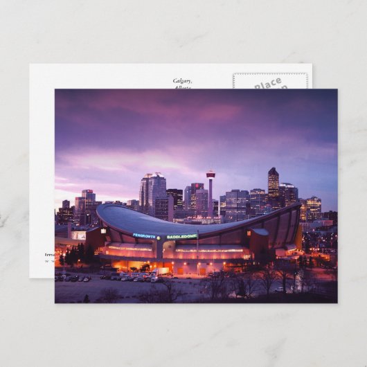 Kalgary tijdens Sunset Briefkaart (Voorkant / Achterkant)